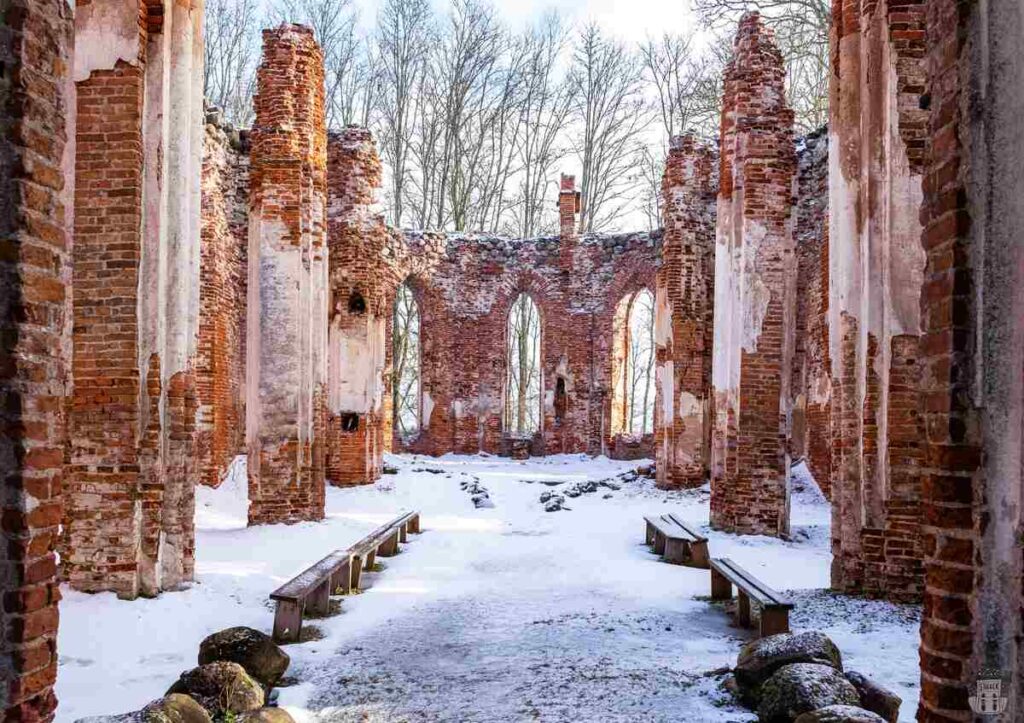 Abandoned Lutheran Church of Veckalsnava in Latvia