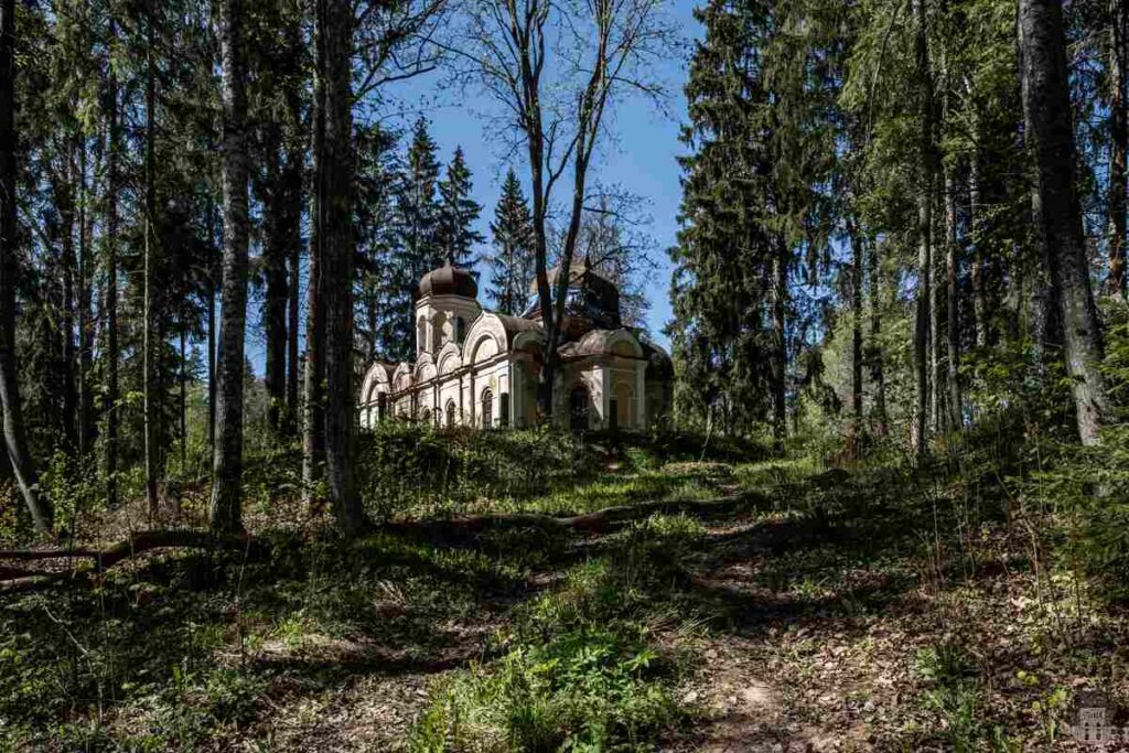Galgauska abandoned Orthodox Church in the middle of the Latvian forest Galgauska abandoned Orthodox Church in the middle of the Latvian forest