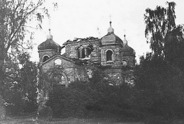 Old picture of Bērzaunes pareizticīgo baznīca